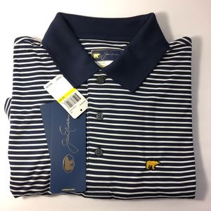 Jack Nicklaus Golden Bear Striped Polo 